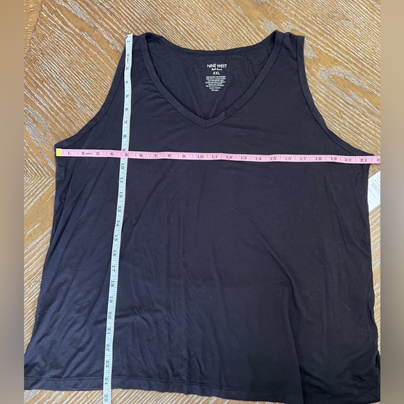 NWT Nine West|Black Tank Top|Size XXL - Picture 6 of 7